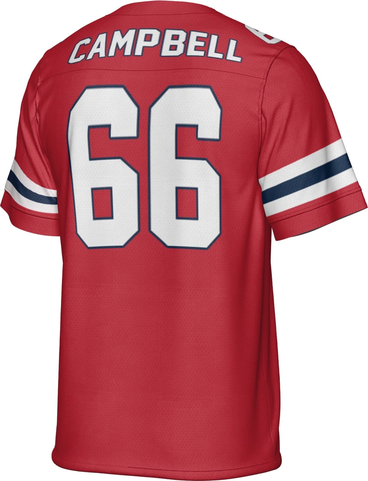 Custom Red Will Campbell Jersey