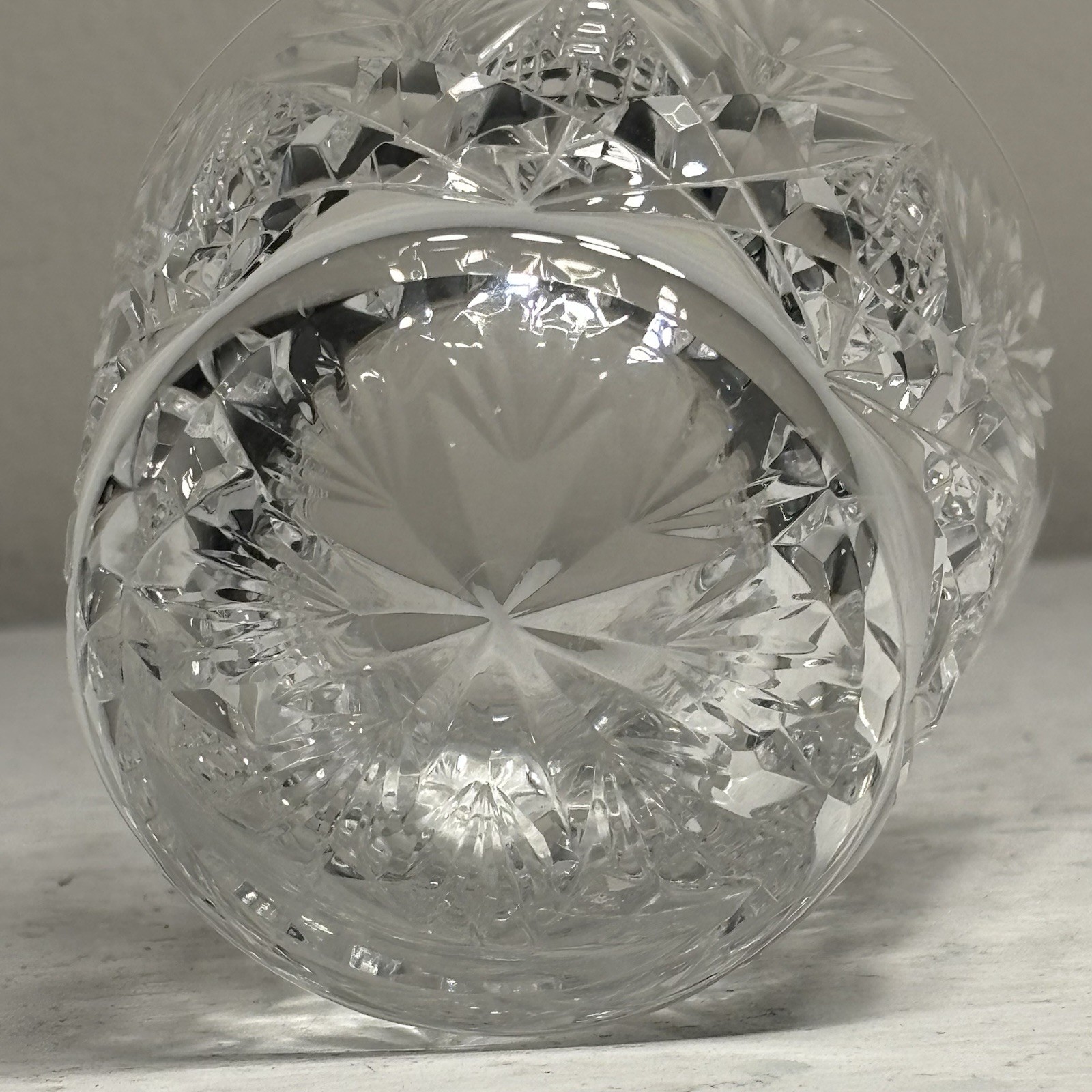 St. Louis Crystal Florence Double Old Fashion Glass Pineapple set of 2