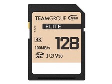 Team Group 128GB Elite 4K SD Card UHS-I U3 V30 Read/Write Speed Up to 100/50MB/s