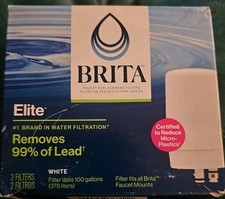 2-Pack Brita Faucet Filtration System Water Filter Replacement