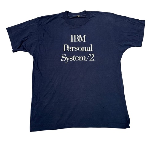 Vtg 80’s IBM Personal System 2 Shirt Single Stitch 50/50 Size XL Tech Tee Rare