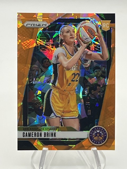 Panini Prizm WNBA 2024 Cameron Brink Sparks RC Rookie Orange Cracked Ice #127