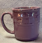 Longaberger WT Eggplant Purple Pottery Coffee Mug Cup 12 Oz 4 1/8" Tall NWOB USA — photo 9