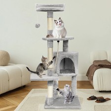 Large Cat Tree Activity Centre Scratching Post For Adult Cats Climbing Tower UK