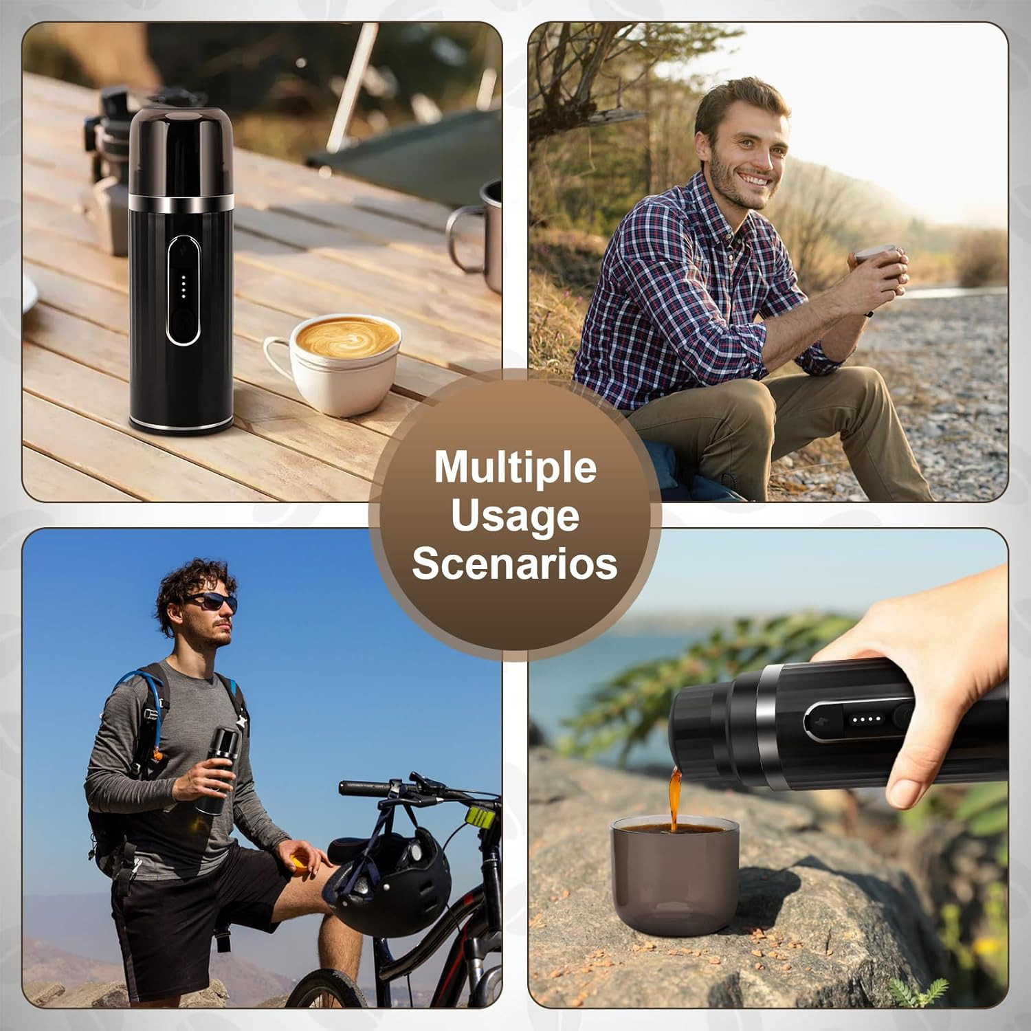 Portable Self-Heating Travel Espresso Maker with USB-C Connection