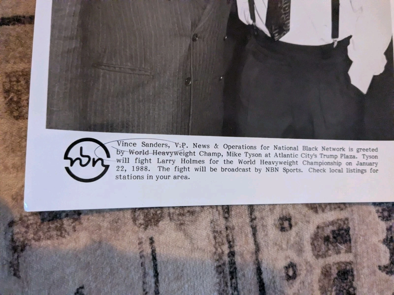 Mike Tyson ヴィンテージ 1988 プレス写真 - 画像3/5