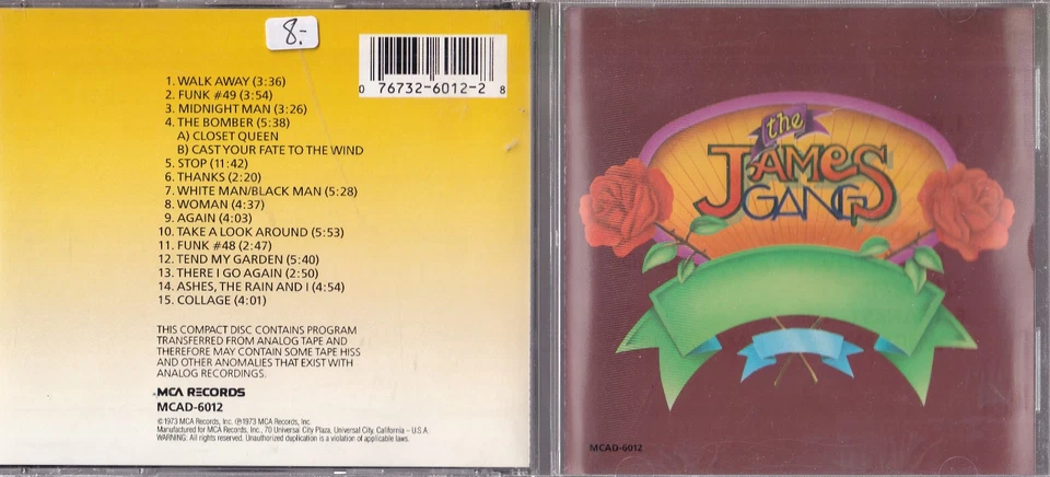 James Gang – 15 Greatest Hits CD MCA Records - Bild 1 von 1