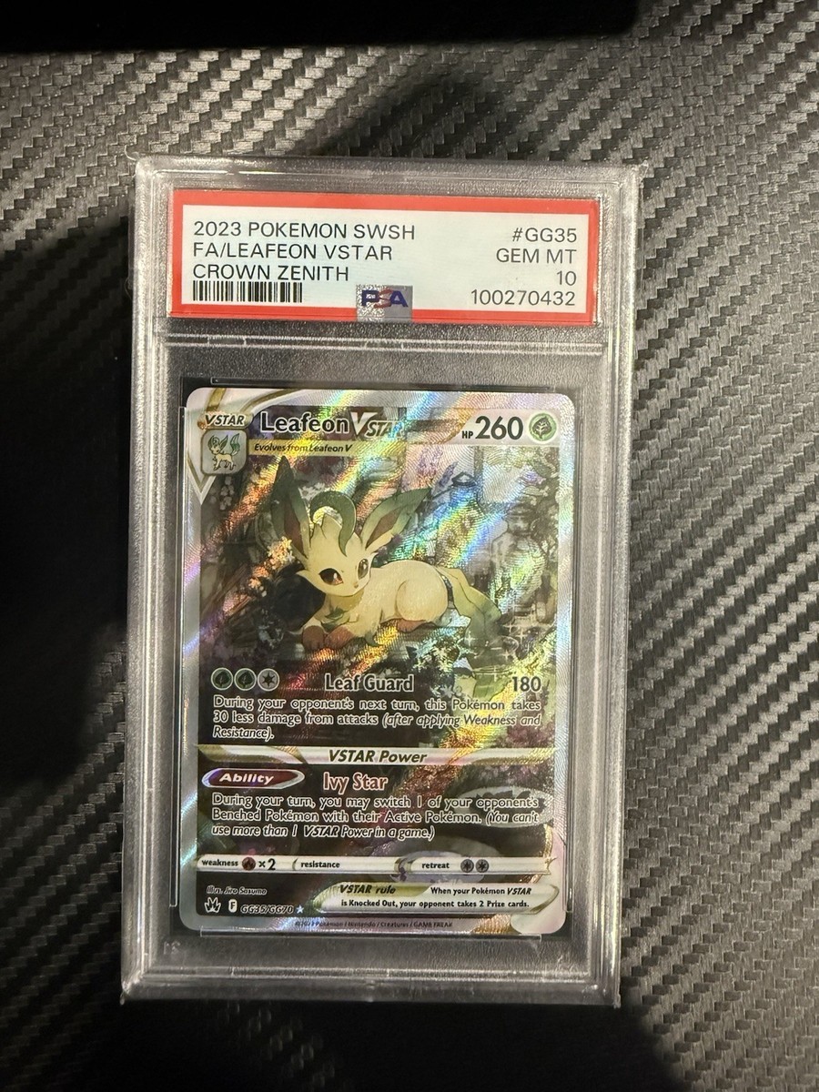 Pokemon TCG Leafeon VSTAR GG35/GG70 Crown Zenith Ultra Rare Pokemon TCG Leafeon VSTAR GG35/GG70 Crown Zenith Ultra Rare