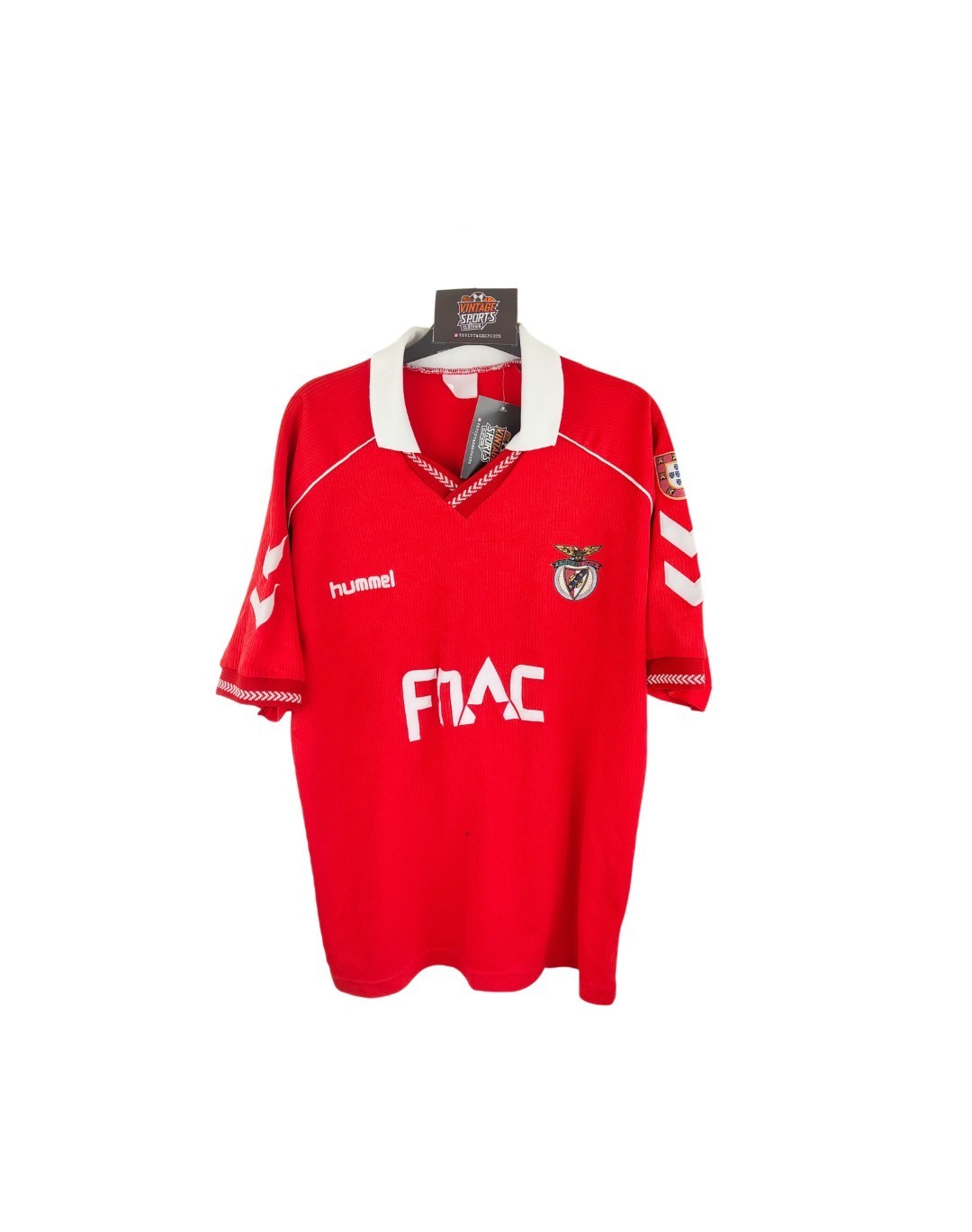 Vintage Original SL Benfica Home Football Shirt 1991-1992 (L) Hummel Jersey