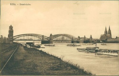 Ansichtskarte  Köln Dombrücke um 1910  (Nr.0679)