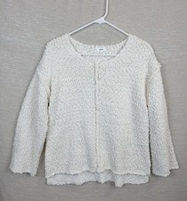 Mine Long Sleeve Ivory Chunky Knit Oversized ...