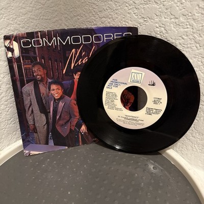 Rare Radio Promo - Commodores, Nightshift Single 84  By Motown 7  45 RPM + PS