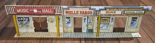 Vintage Marx Tin Litho Wells Fargo Western Town Playset Street Front Building