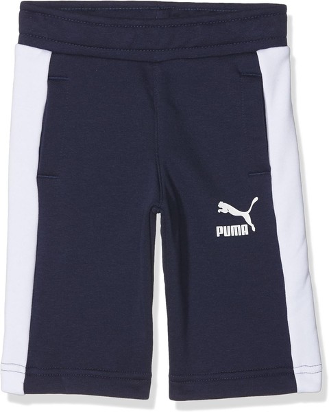 Puma Kinder Kurze Hose Classic Bermudas Shorts, Navy Blau, 128-image
