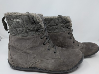 Columbia YL53585-052 Powder Summit Shorty Black Waterproof Boots Women s 10