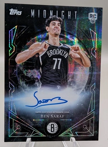2025-26 Topps Midnight - Midnight Sun Signatures Rookies Ben Saraf #MSR-BS Moon
