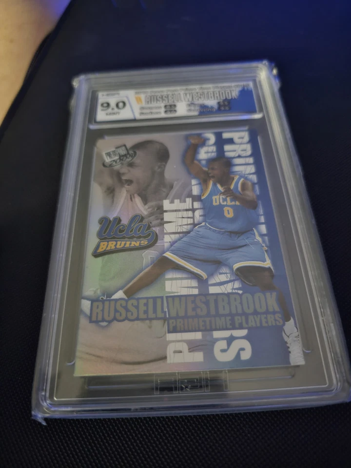 Russell Westbrook PRC UCLA 2008 Press Pass Prime Time Players #PT-5 HGA 9.0 ESTADO PERFEITO - Imagem 3 de 4