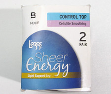 L'eggs Women's Energy Anti-Cellulite Sheer 2pk Pantyhose - Nude B