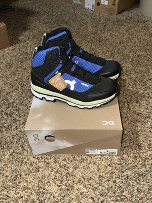 On Cloud Running Cloudalpine Waterproof Hiking Boots Women's Size 8.5 Cobalt New