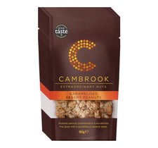 Cambrook Caramelised Sesame Peanuts 80g Bags Pack of 12