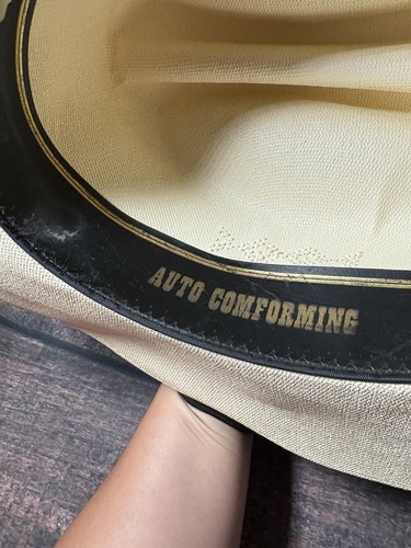 VTG CORRAL WEST RANCHWEAR Pro Rodeo Cowboy Hat Size 6 3/4 Comfort Band Mexico - Picture 5 of 7