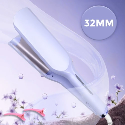 Welleneisen Lockenstab Locken für Haare 32mm Meerjungfrau Welleneisen 2 Farben - Bild 13 von 13