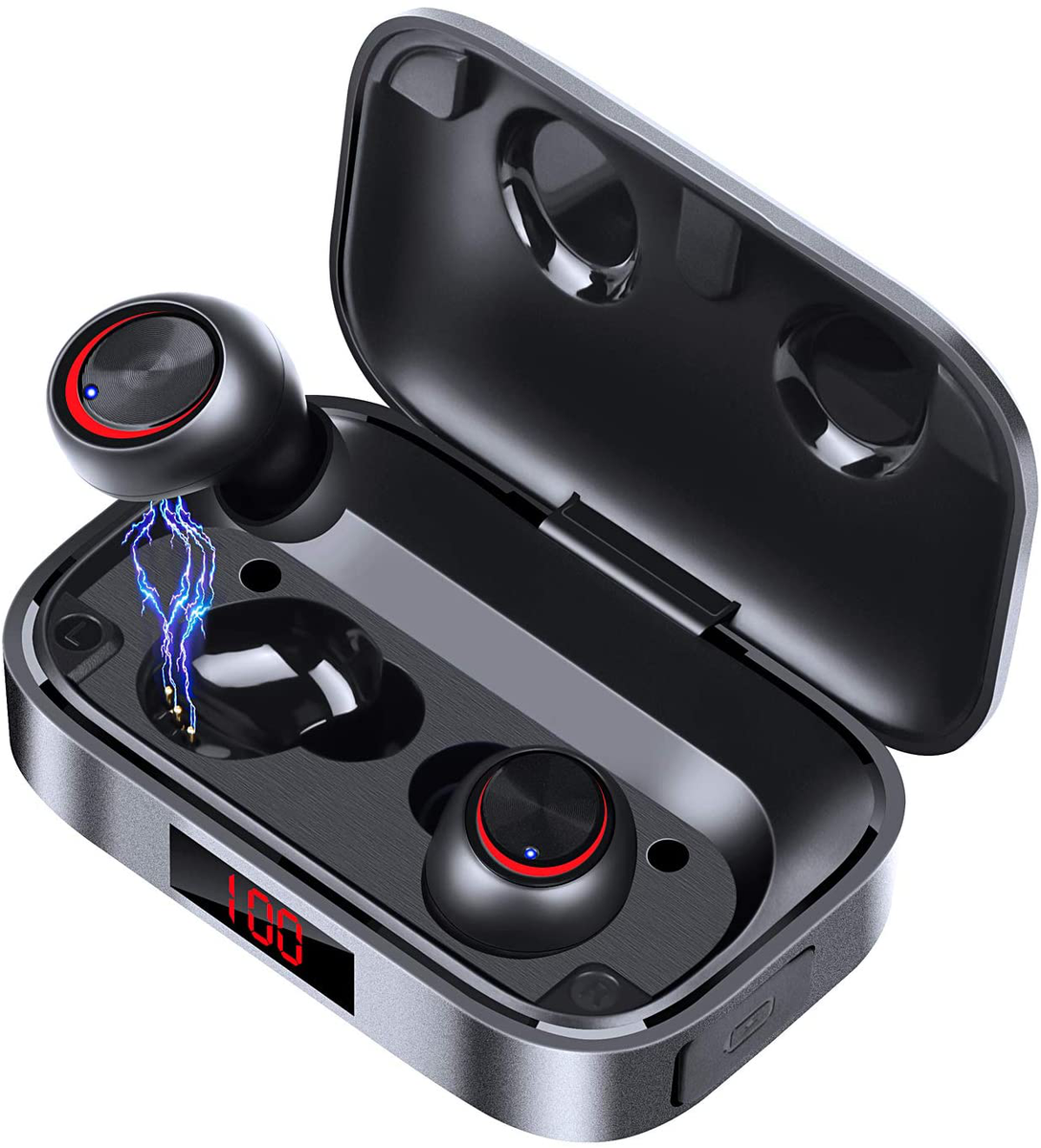 Écouteurs Sans Fil ADvancore Bluetooth 5.0, 120h D'autonomie, Charge Incluse