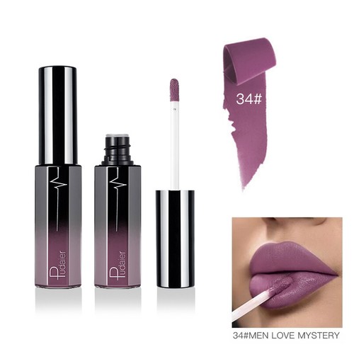 Pudaier Liquid Lipstick Waterproof Matte Velvet Lip Gloss Make up - Picture 64 of 82