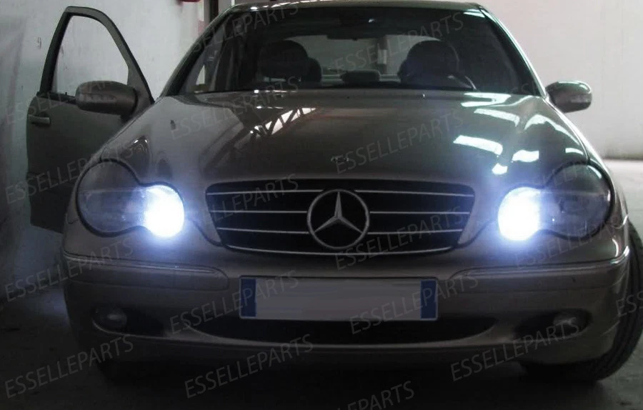 COPPIA LUCI DI POSIZIONE + COPPIA LUCI TARGA LED CANBUS MERCEDES CLASSE C W203 - Immagine 3 di 3