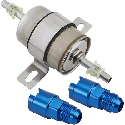 #ad Speedway Motors Universal High Pressure EFI Fuel Filter 10 Micron 6 AN $46.99