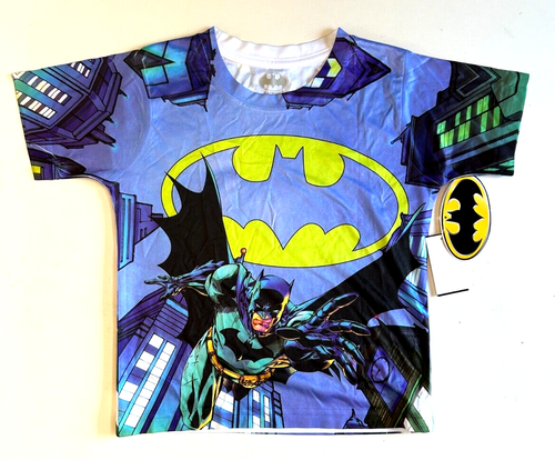 New Batman boys shirt Short Sleeve Shirt size XS 4/5 - Picture 1 of 2