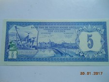 Netherlands Antilles 5 Gulden, P-15b UNC