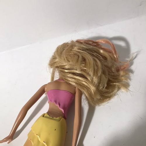 MEERMAID BARBIE PUPPE blond 2009 ROSA & GELB GEFORMTER SCHWANZ - Bild 4 von 6
