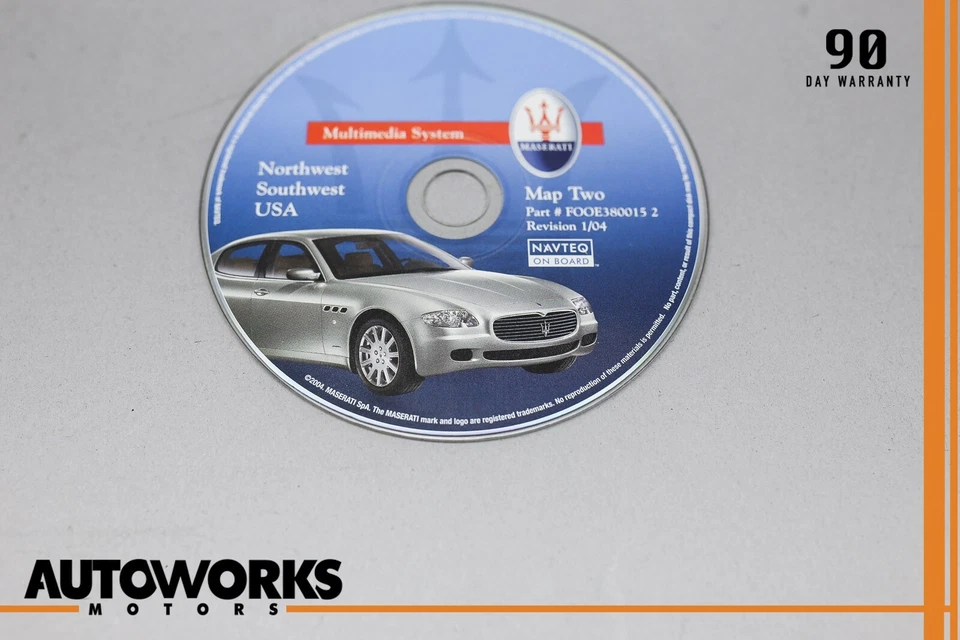 2005 Maserati Quattroporte M139 Comand GPS Map Navigation Disc OEM - Image 2 of 4