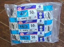 ROMEX Type NM-B 14/3 With Ground ~50ft INDOOR Wire~ 600 Volt - #63946822