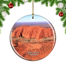 Australia Uluru Ayers Rock Christmas ornament city travel souvenir