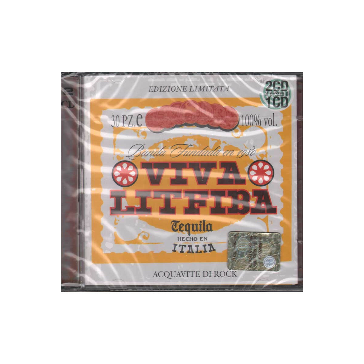 Litfiba 2 CD Viva Litfiba / CGD East West ‎– 0630-19451-2 Sigillato