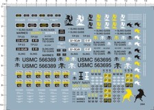 Usmc navy marines G10mm sling tetra Markings Model Transfer Sheet Water Decal