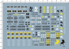 Usmc navy marines G10mm sling tetra Markings Model Transfer Sheet Water Decal