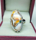 Spiny Oyster Turquoise Ring 925 Sterling Silver Handmade Ring R105