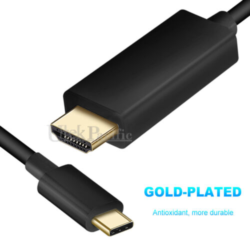 USB C to HDMI Cable Type C Male to HDMI Male 4K Cable For Macbook iPhone 15 16 - Picture 2 of 7