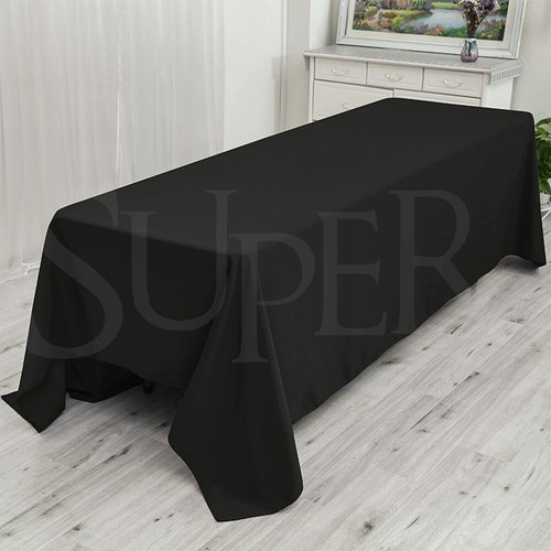 Table Cloths Wedding Rectangle Desk Cover 4ft 6ft 8ft Market Party Tablecloth - Picture 11 of 11