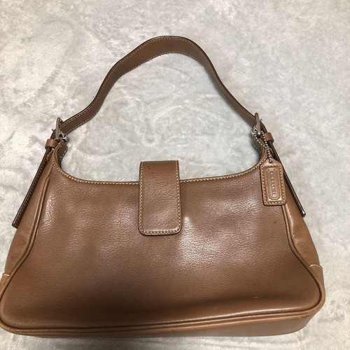 Vintage Coach 7789 Hamptons Soho Brown Leather Medium Hobo Shoulder Bag