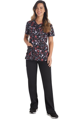 Drizzle Daze Dickies Scrubs EDS V Neck Top DK876 DZDZ - Picture 5 of 7