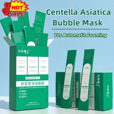 12pcs Bubble Face Sheet Masque Centella Asiatica Bubble Masque OilControl .US  