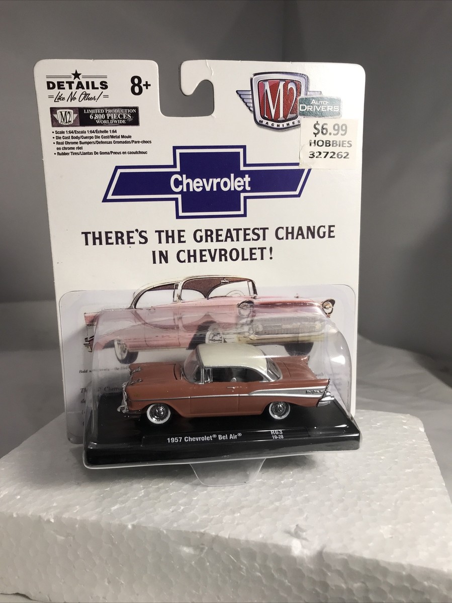 M2 Machines AUTO DRIVERS 1957 CHEVROLET BEL AIR R63 19-28 M2 Machines AUTO DRIVERS 1957 CHEVROLET BEL AIR R63 19-28
