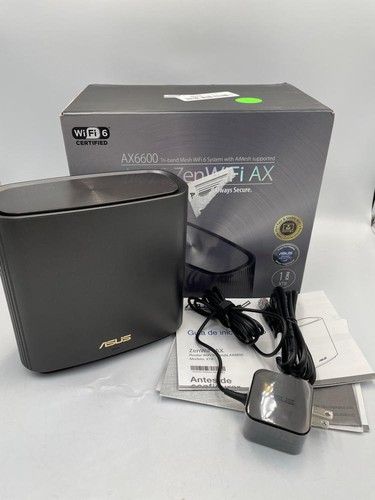 ASUS ZenWiFi AX6600 Tri-Band Mesh WiFi 6 System (XT8 1PK) Wi-Fi Standard: Wi-Fi