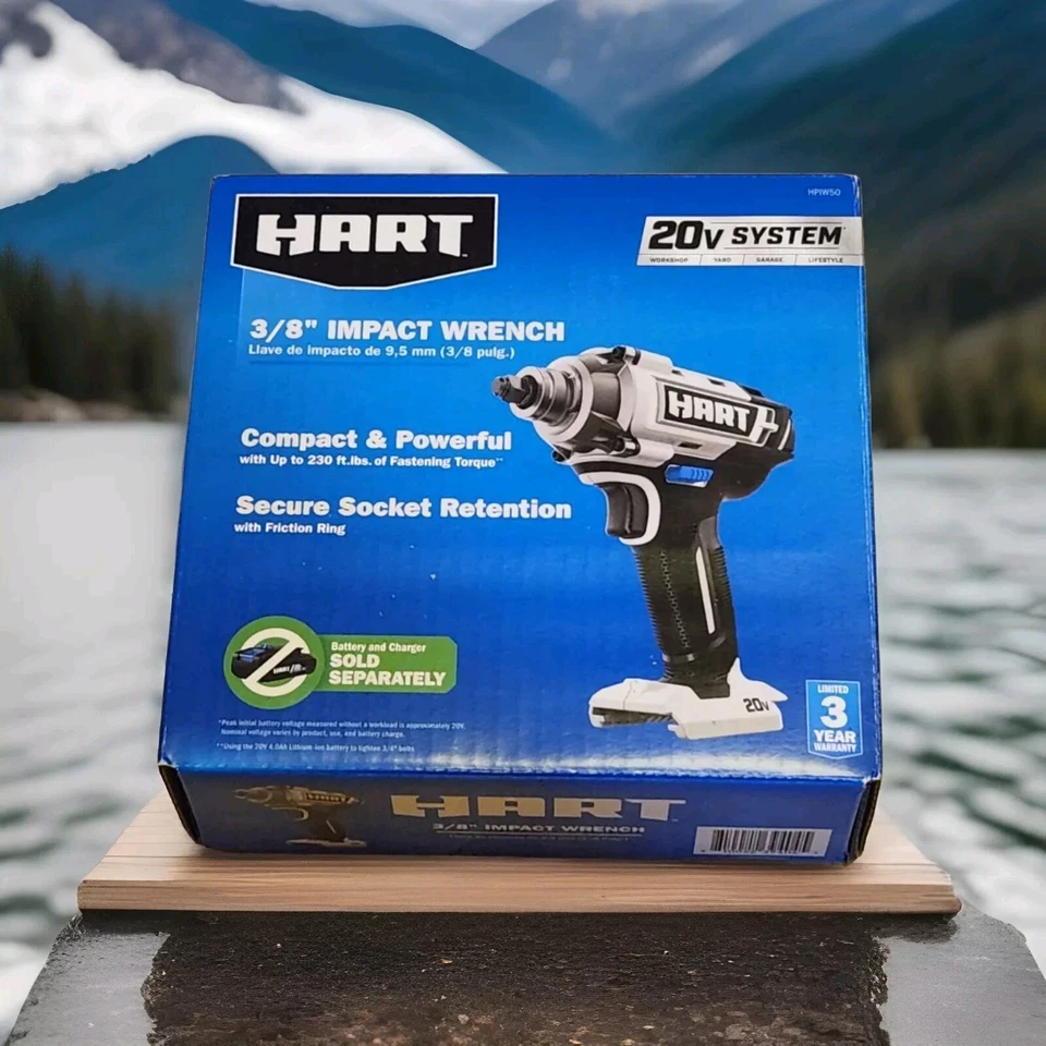 HART 20-Volt Cordless 3/8-inch Impact Wrench (Tool Only) New !!! - Image 2 of 4