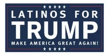 100 LOT 4x6 refrigerator magnet President Donald Trump 2024 - LATINOS FOR TRUMP