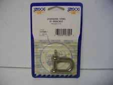 Sea-Dog Line 147008-1 Stainless Steel  D Shackle with 5/16" pin